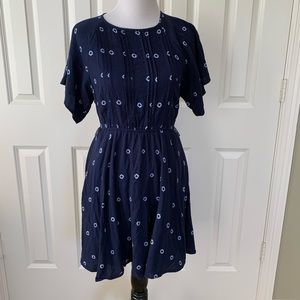 Old Navy blue and white Tie Dye dress S/P